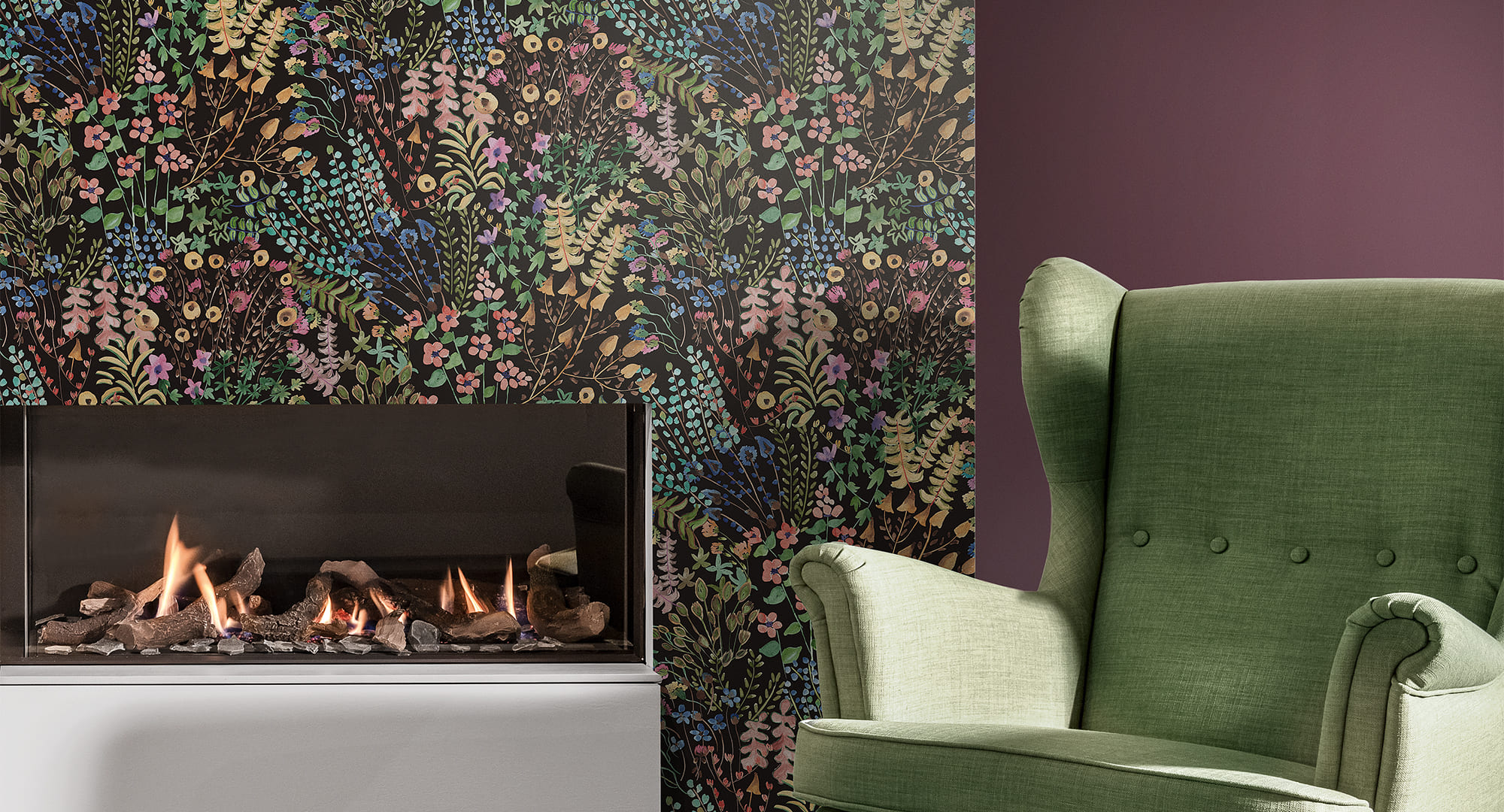 Панно Loymina A La Prima Flower Story PM1 010 3×1 фото в интерьере